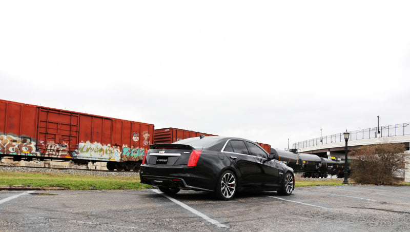 Corsa 2016 Cadillac CTS V 6.2L V8 2.75in Black Sport Axle-Back Exhaust CORSA Performance