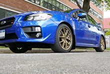 Load image into Gallery viewer, Rally Armor UR Mudflaps Black Urethane Hyper Blue Logo 2015-2021 WRX / 2015-2021 STI - eliteracefab.com