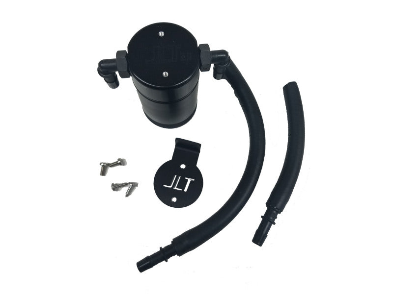 J&L 99-04 Ford Lightning Passenger Side Oil Separator 3.0 - Black Anodized - eliteracefab.com