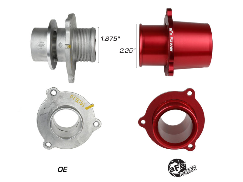 aFe 15-19 VW GTI Turbocharger Inlet Pipe - Red - eliteracefab.com