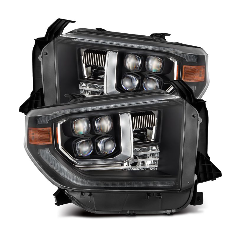 AlphaRex 880833 14-21 Toyota Tundra NOVA-Series LED Proj Headlights Blk w/Actv Light & Seq. Sig + DRL