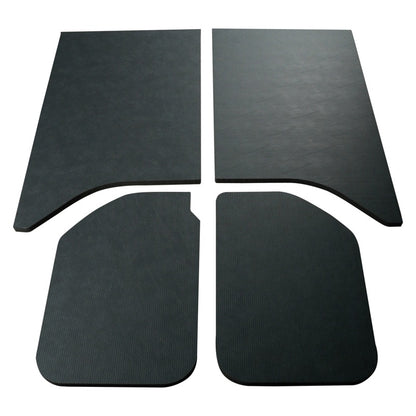 DEI 11-18 Jeep Wrangler JK 2-Door Boom Mat Headliner - 4 Piece - Black Leather Look DEI