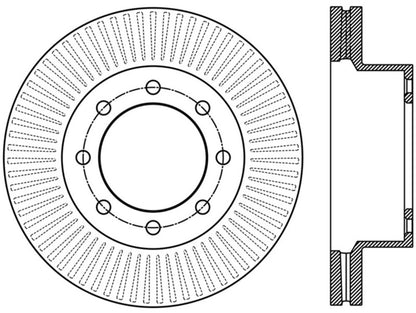 StopTech Power Slot 12-15 Ford F-250/F-350 Front Left Slotted Rotor - eliteracefab.com