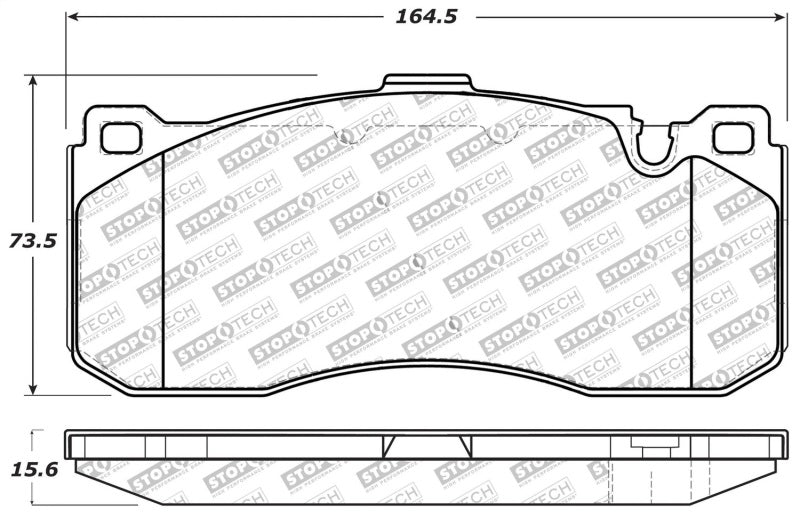 STOPTECH PERFORMANCE 08-09 BMW 128I/135I COUPE FRONT BRAKE PADS, 309.13710 - eliteracefab.com