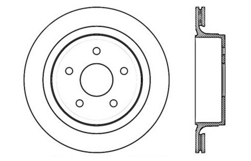 StopTech Slotted & Drilled Sport Brake Rotor Stoptech