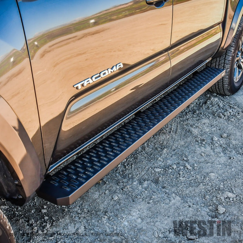 Westin Grate Steps Running Boards 79 in - Textured Black - eliteracefab.com