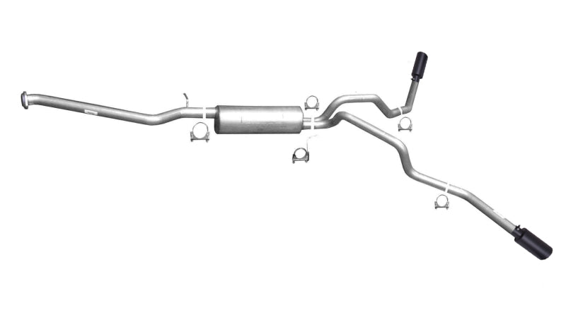 Gibson 99-03 GMC Sierra 1500 SL 5.3L 2.5in Cat-Back Dual Extreme Exhaust - Black Elite Gibson