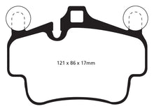 Load image into Gallery viewer, EBC 07-08 Porsche 911 (997) (Cast Iron Rotor only) 3.6 Carrera 2 Bluestuff Front Brake Pads - eliteracefab.com