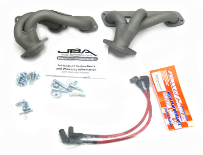 JBA 07-11 Jeep 3.8L V6 1-1/2in Primary Ti Ctd Cat4Ward Header JBA