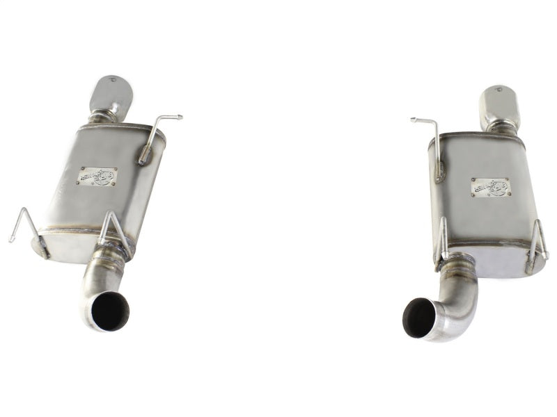 aFe MACHForce XP Exhaust 11-14 Ford Mustang GT V8-5.0L 3in. SS Axle-Back w/Polished Tips aFe