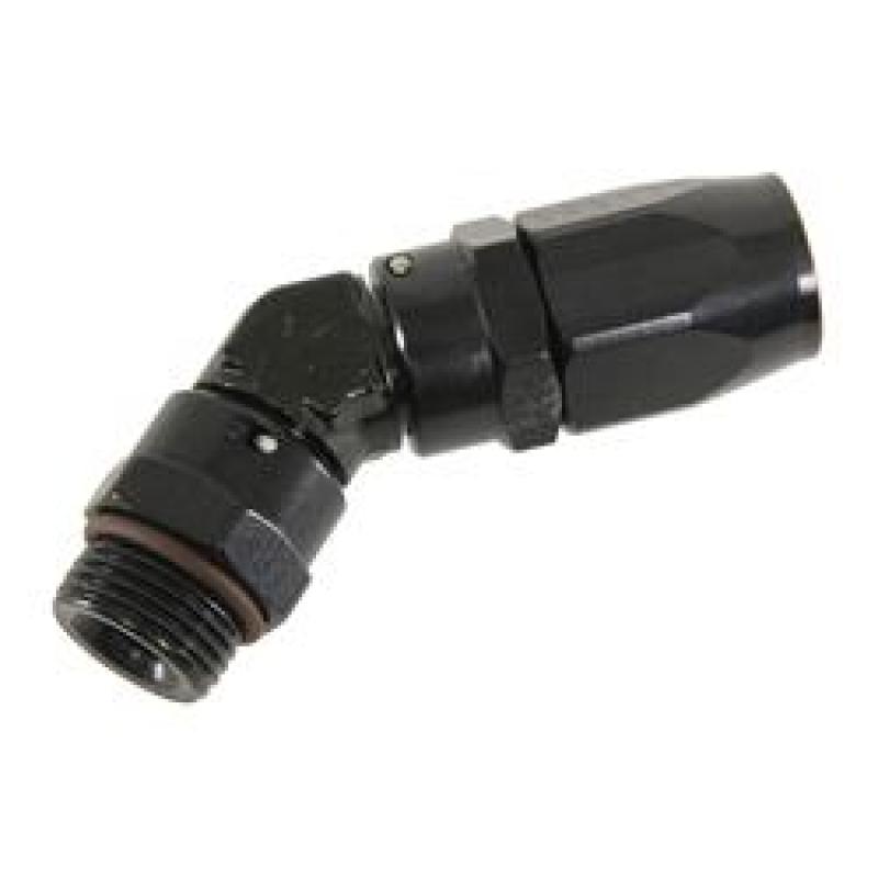 Fragola -10AN x 45 Degree x 3/4-16 (8) Hose End - Black Fragola