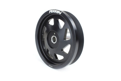 Perrin 19-21 Subaru WRX / 16-18 Forester Lightweight Crank Pulley (FA/FB Engines w/Large Hub) - Blk Perrin Performance
