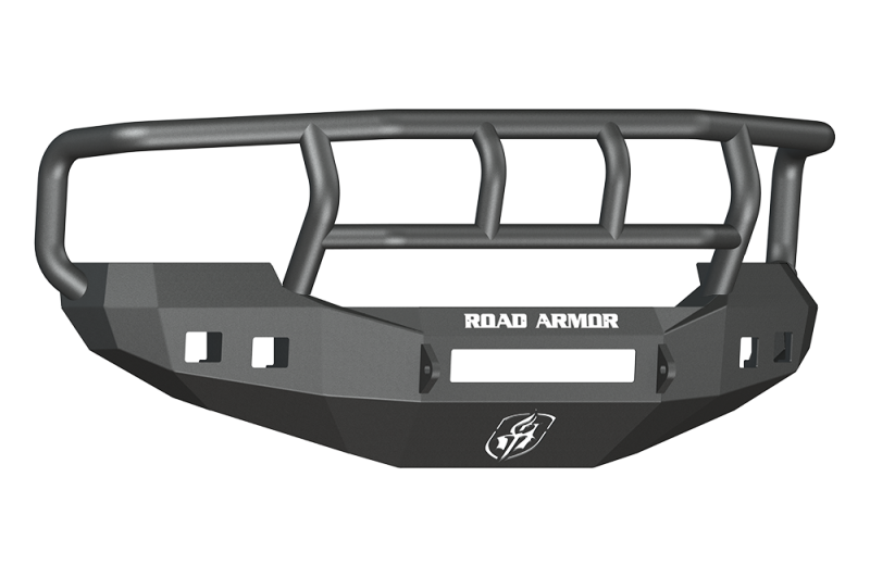 Road Armor 05-07 Ford F-250 Stealth Front Bumper w/Titan II Guard Wide Flare - Tex Blk Road Armor