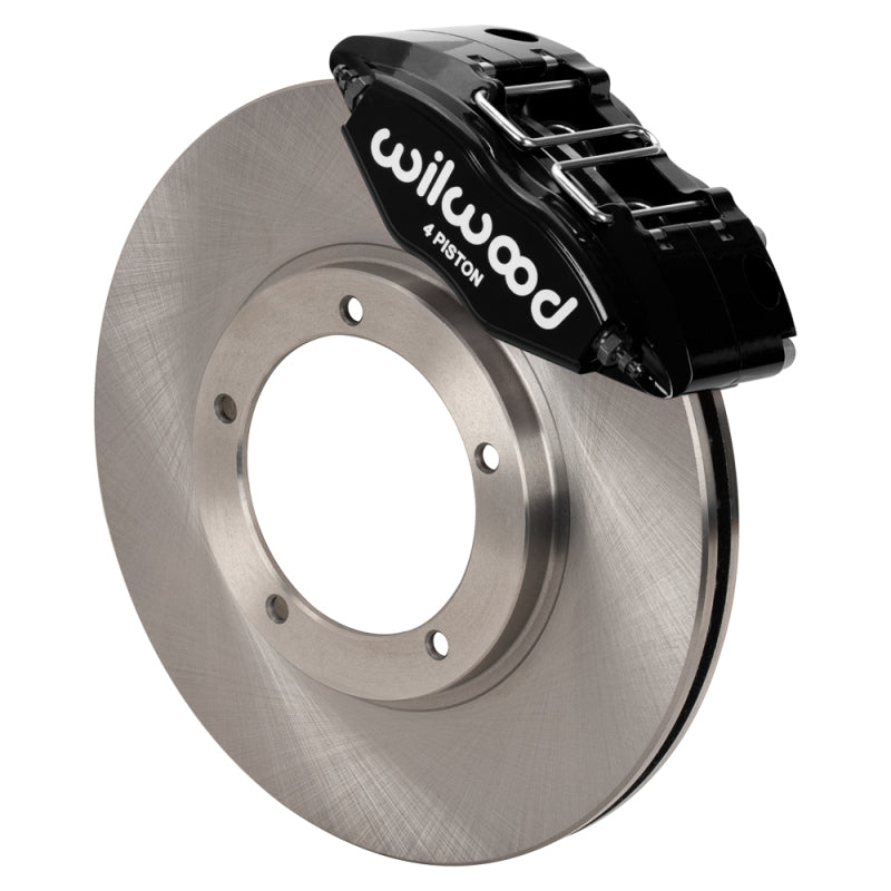 Wilwood 69-74 Porsche 911 Front Powerlite Brake Kit 3in MT Plain Face - Black Wilwood