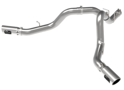 aFe Large Bore-HD 4in 409SS DPF-Back Exhaust System w/Polished Tips 20 GM Diesel Trucks V8-6.6L aFe