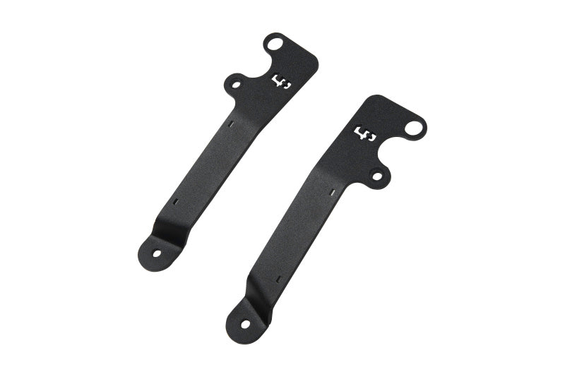 LP Aventure 18-19 Subaru Crosstrek Hood Light Brackets - Powder Coated (Pair) - eliteracefab.com