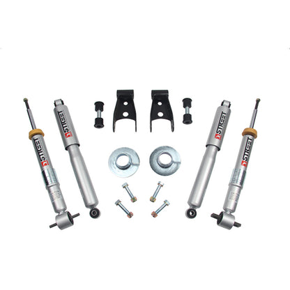 Belltech 15-17 Ford F-150 +1in to -3in Front 2in Rear Lowering Kit - eliteracefab.com