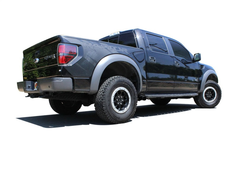 aFe Rebel Series Exhaust SS Front Side Exit CB w/ Black Tips 10-14 Ford F150 Ecoboost V8 6.2L - eliteracefab.com