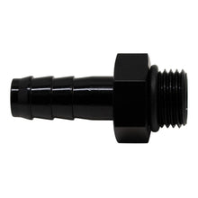 Load image into Gallery viewer, DeatschWerks 6AN ORB Male to 3/8in Male Triple Barb Fitting (Incl O-Ring) - Anodized Matte Black - eliteracefab.com