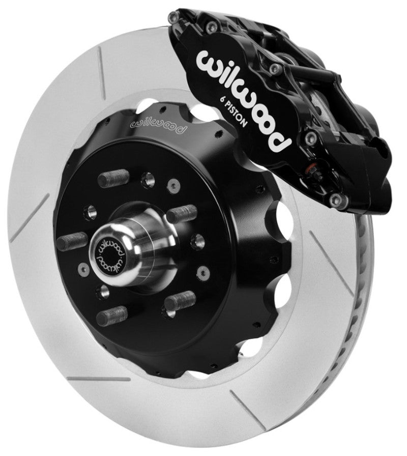 Wilwood 70-81 FBody/75-79 A&XBody FNSL6R Frt BBK 14in Rtr Blk Calipers Use w/ Pro Drop Spindle Wilwood