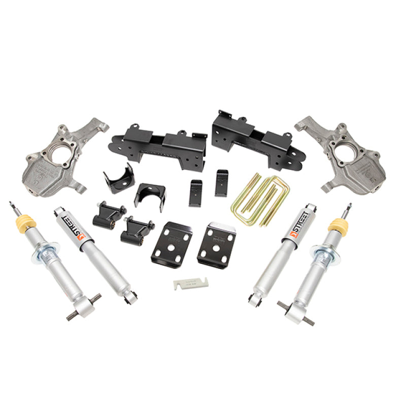 Belltech LOWERING Kit 2019 Chevy Silverado 1500/GMC Sierra 1500 4x4 4in Front/6in Rear - eliteracefab.com