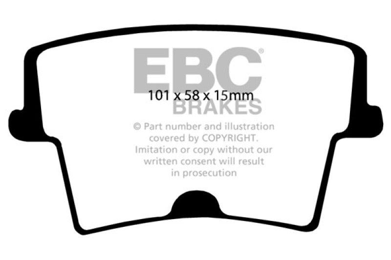 EBC 05-10 Chrysler 300C 5.7 Redstuff Rear Brake Pads - eliteracefab.com