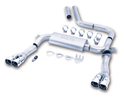 Borla 98-01 CAMARO/TRANS AM 5.7L V8 AT/MT Catback Exhaust Quad Tips - eliteracefab.com