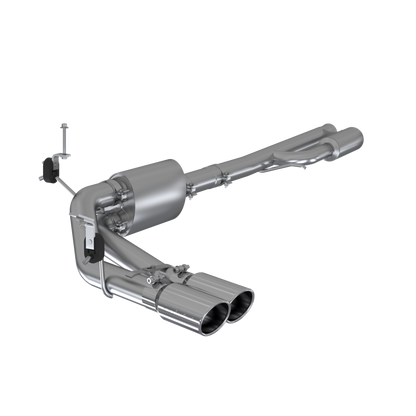 MBRP 2019+ Chevrolet Silverado 1500 4.5L/5.3L Pre-Axle Dual Side Exite w/ 4in OD Tip - AL - eliteracefab.com