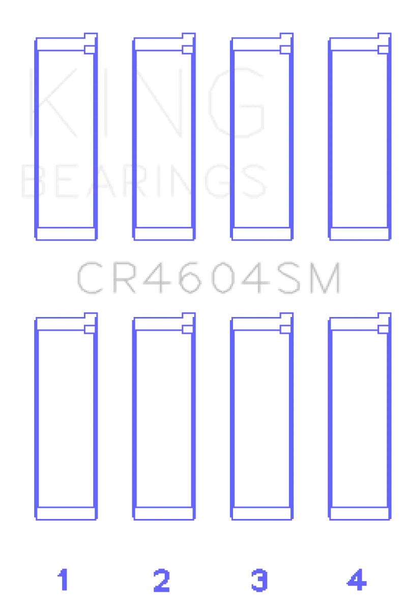 King Ford 2.3L Duratec / Mazda L3-VDT MZR Turbo (Size + 0.5) Con Rod Bearing Set King Engine Bearings