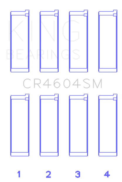 King Ford 2.3L Duratec / Mazda L3-VDT MZR Turbo (Size + 0.5) Con Rod Bearing Set King Engine Bearings