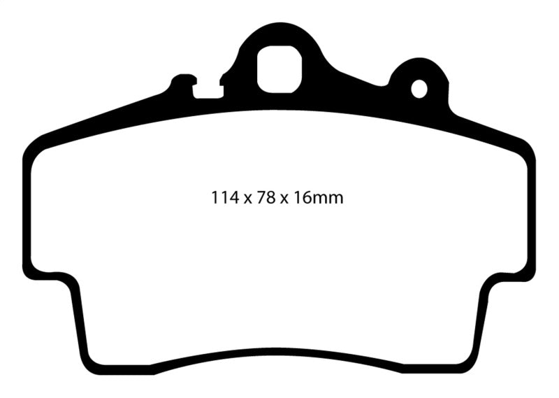 EBC 97-99 Porsche Boxster (Cast Iron Rotors only) 2.5 Redstuff Front Brake Pads - eliteracefab.com