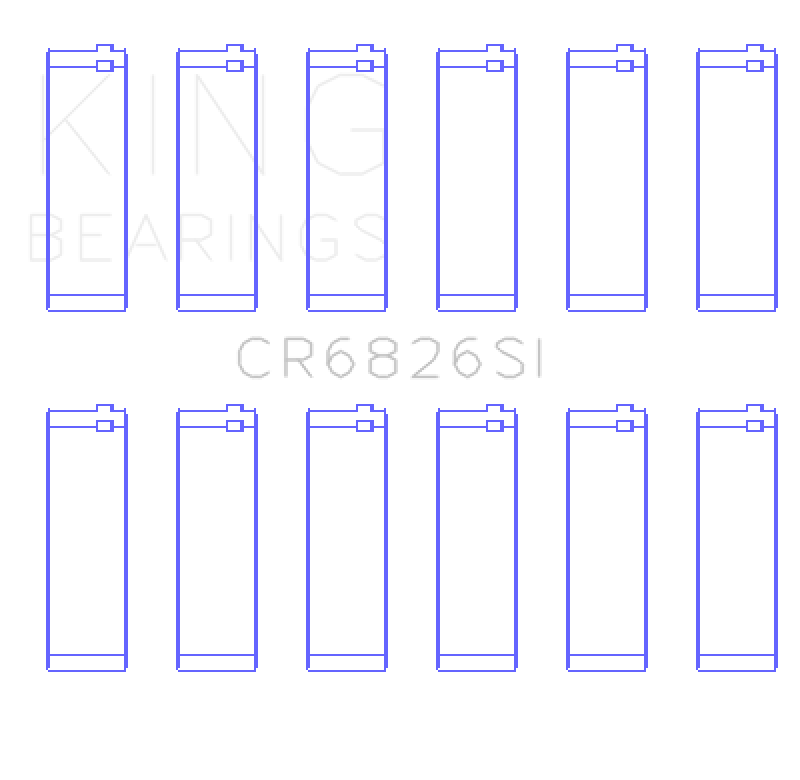 King Holden 175/190 3.6L Connecting Rod Bearing Set King Engine Bearings