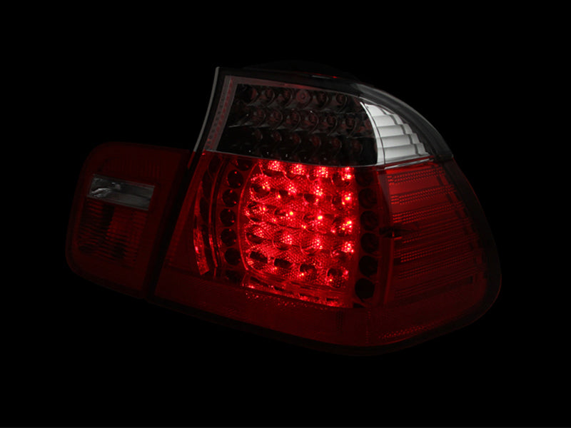 ANZO 2002-2005 BMW 3 Series E46 LED Taillights Red/Clear - eliteracefab.com