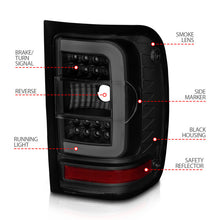 Load image into Gallery viewer, ANZO 01-11 Ford Ranger LED Taillights - Black Housing w/ Smoke Lens &amp; Light Bar - eliteracefab.com