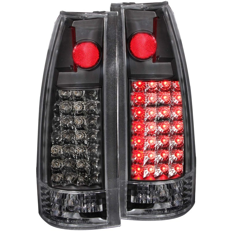 ANZO USA Chevrolet Blazer Full Size K5 Led Taillights Black; 1992-1994 - eliteracefab.com