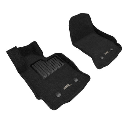 3D MAXpider L1CH07804709 14-19 Chevrolet Corvette C7 Elegant Floor Mat Full Set (2pc) - Black