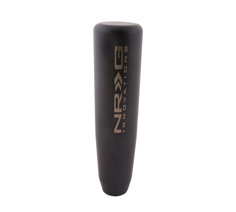 NRG Universal Short Shifter Knob - 5in. Length / Heavy Weight 1.27Lbs. - Black Wrinkle Finish - eliteracefab.com