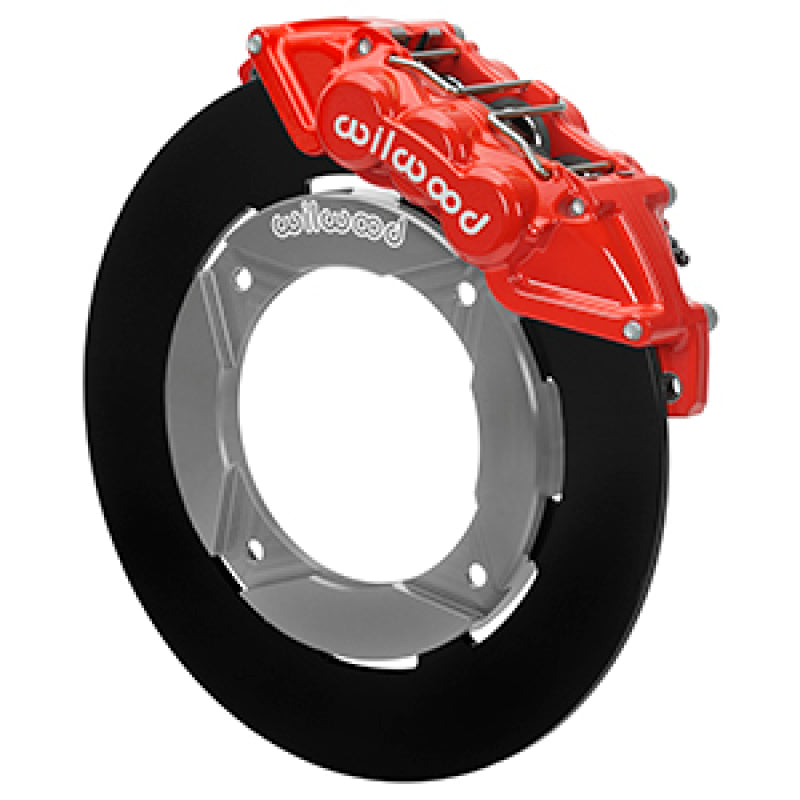 Wilwood 2014+ Polaris RZR XP 1000 Front Kit 11.25in Drilled - Red Wilwood