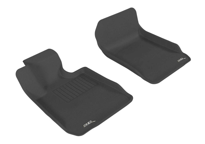 3D MAXpider 2006-2011 BMW 3 Series E90/E92 Kagu 1st Row Floormat - Black - eliteracefab.com