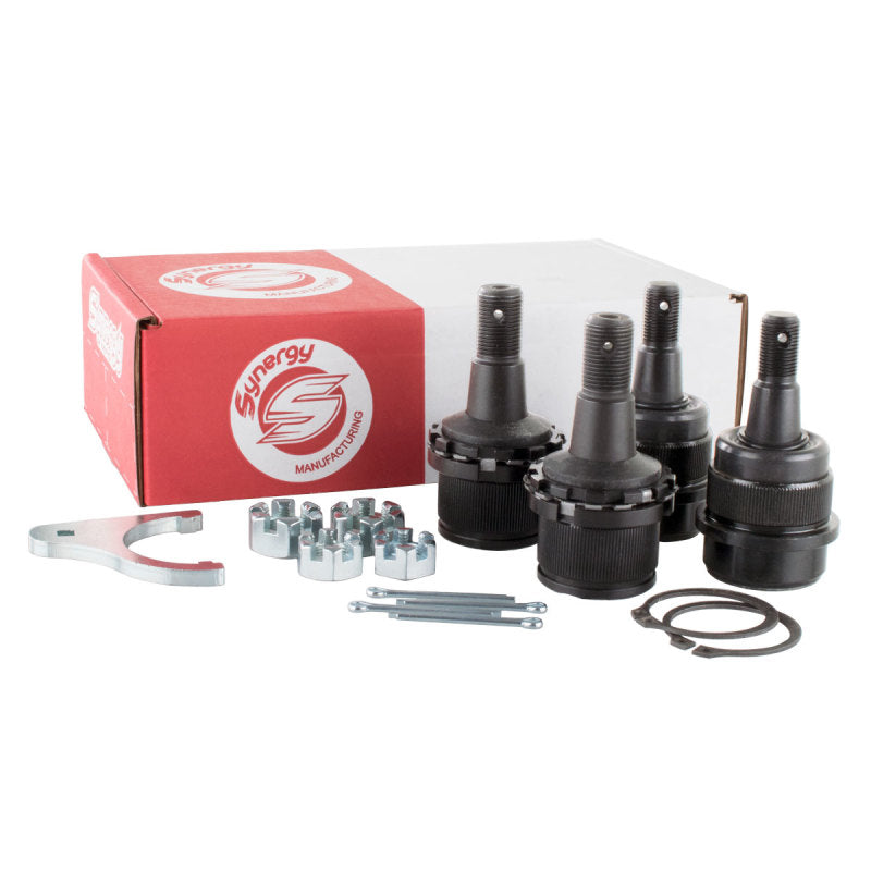 Synergy 03-13 Dodge Ram 1500/2500/3500 HD 4x4 Non-Knurled Adjustable Ball Joint Kit - eliteracefab.com