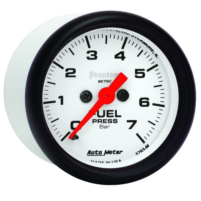 AutoMeter Gauge Fuel Pressure 2-1/16in. 7Bar Digital Stepper Motor Phantom 5763-M
