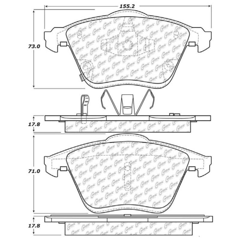 StopTech Street Touring 06-07 Mazda 6 Front Brake Pads - eliteracefab.com