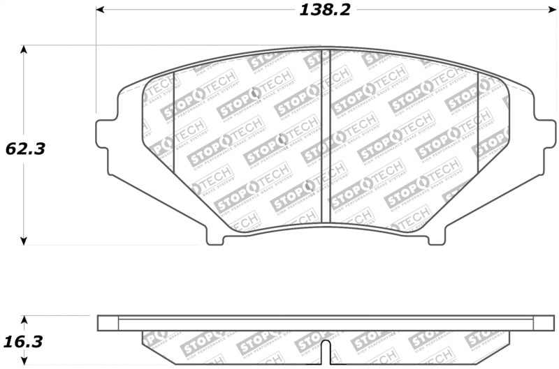 StopTech Street Touring 04-07 RX-8 Front Pads - eliteracefab.com