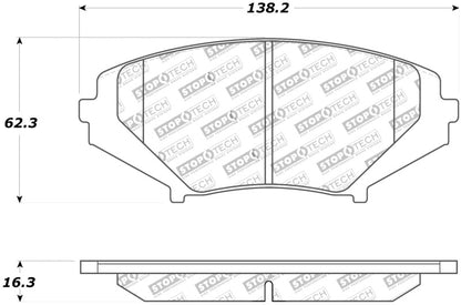 StopTech Street Touring 04-07 RX-8 Front Pads - eliteracefab.com