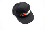 BLOX Racing Snapback Cap Black with Red and White Logo - Blox Racing - New Style Flat Bill