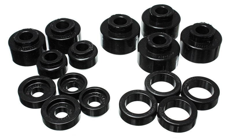 Energy Suspension 99-07 Ford F-250/F-350 SD 2/4WD Crew Cab Body Mount Set - Black - eliteracefab.com