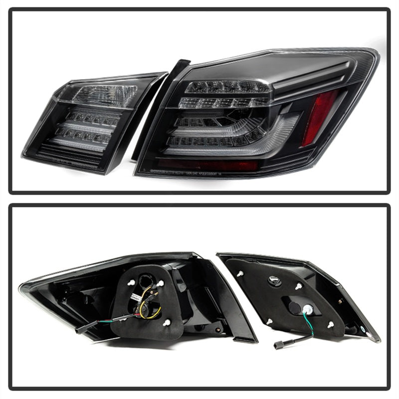 Spyder Honda Accord 2013-2015 4DR LED Tail Lights - Black ALT-YD-HA13LED-LED-BK - eliteracefab.com