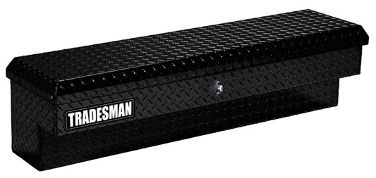 Tradesman Aluminum Side Bin Truck Tool Box w/Push Button (60in.) - Black Tradesman