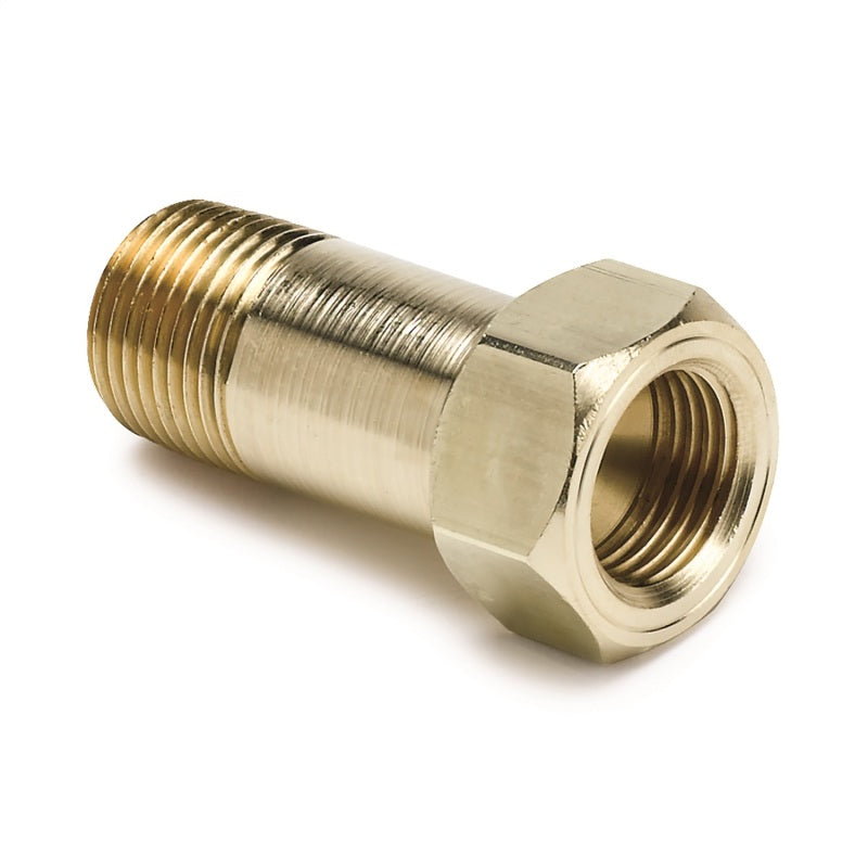 AutoMeter Fitting Adapter 3/8in. NPT Male Extension Brass For Mech. Temp. Gauge 2271