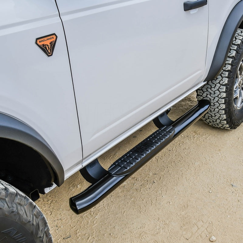 Westin 21-22 Ford Bronco (2-Door) PRO TRAXX 4 Oval Nerf Step Bars - Textured Black - eliteracefab.com